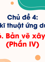 CN Thiết kế và Công nghệ - Bài 16. Bản vẽ xây dựng (Phần IV)
